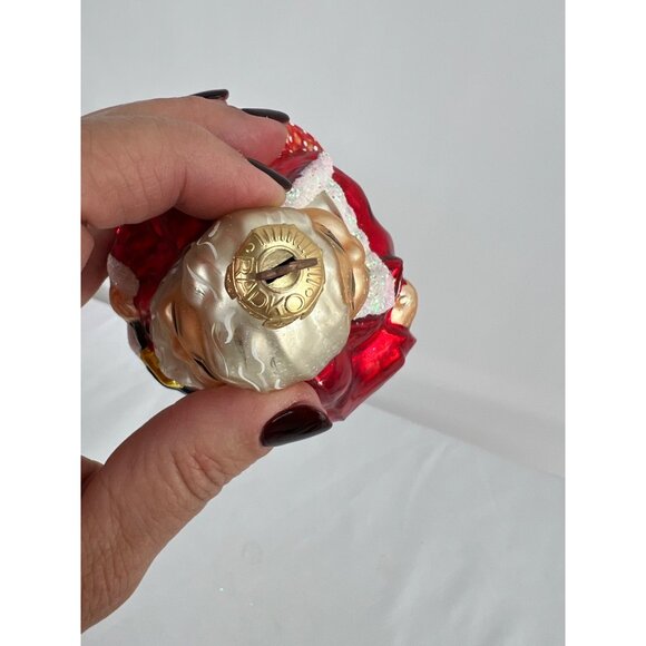 Christopher Radko The Clauses Two-Sided Santa & Mrs. Claus Glass Christmas Ornam - Picture 6 of 6